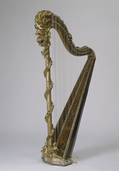 Harpe par J. H. Nadermann, maÓtre luthier de Marie-Antoinette